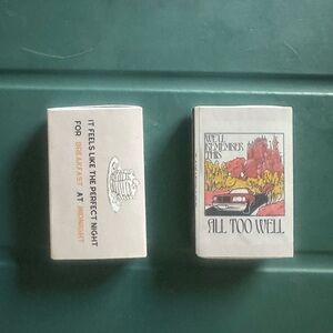 Taylor swift matchboxes.